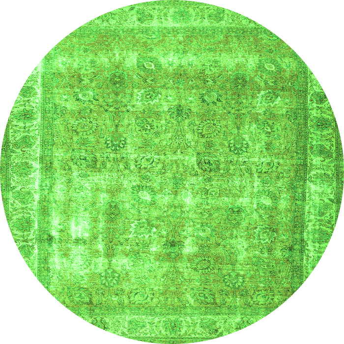 Machine Washable Persian Green Traditional Area Rugs, wshtr4477grn