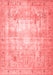 Persian Red Traditional Area Rugs