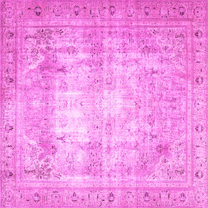 Square Persian Pink Traditional Rug, tr4478pnk