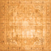 Serging Thickness of Persian Orange Traditional Rug, tr4478org