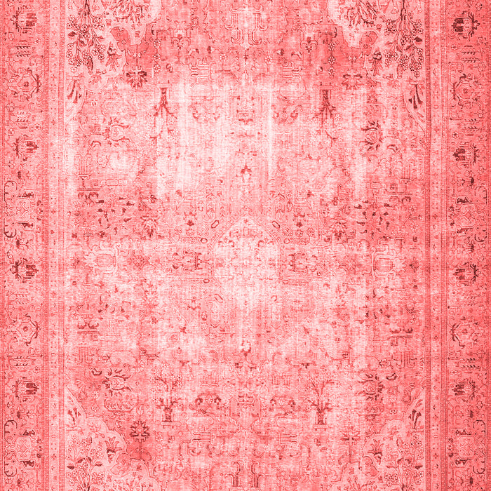 Machine Washable Persian Red Traditional Rug, wshtr4478red