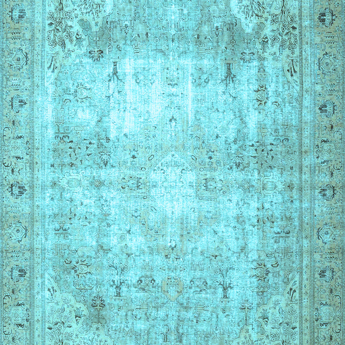 Machine Washable Persian Light Blue Traditional Rug, wshtr4478lblu