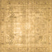 Square Persian Brown Traditional Rug, tr4478brn