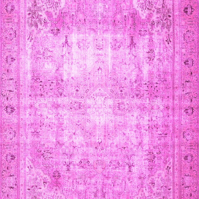 Machine Washable Persian Pink Traditional Rug, wshtr4478pnk