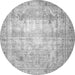 Square Persian Gray Traditional Rug, tr4478gry
