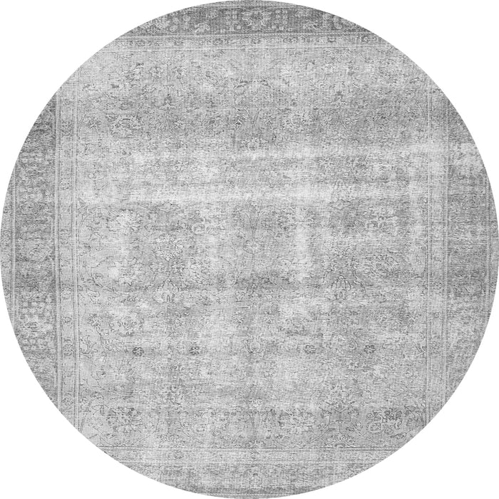 Square Persian Gray Traditional Rug, tr4479gry