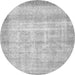 Square Persian Gray Traditional Rug, tr4479gry