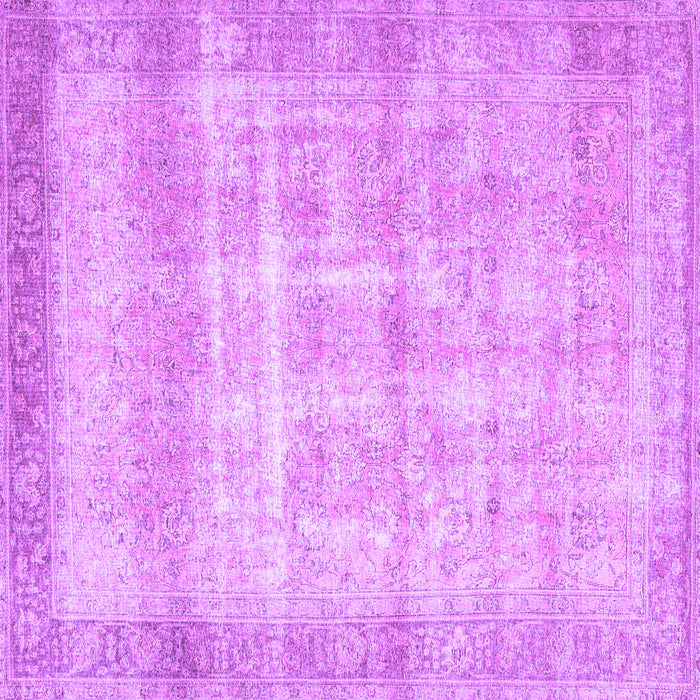 Square Persian Purple Traditional Rug, tr4479pur