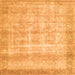Serging Thickness of Persian Orange Traditional Rug, tr4479org