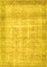 Machine Washable Persian Yellow Traditional Rug, wshtr4479yw