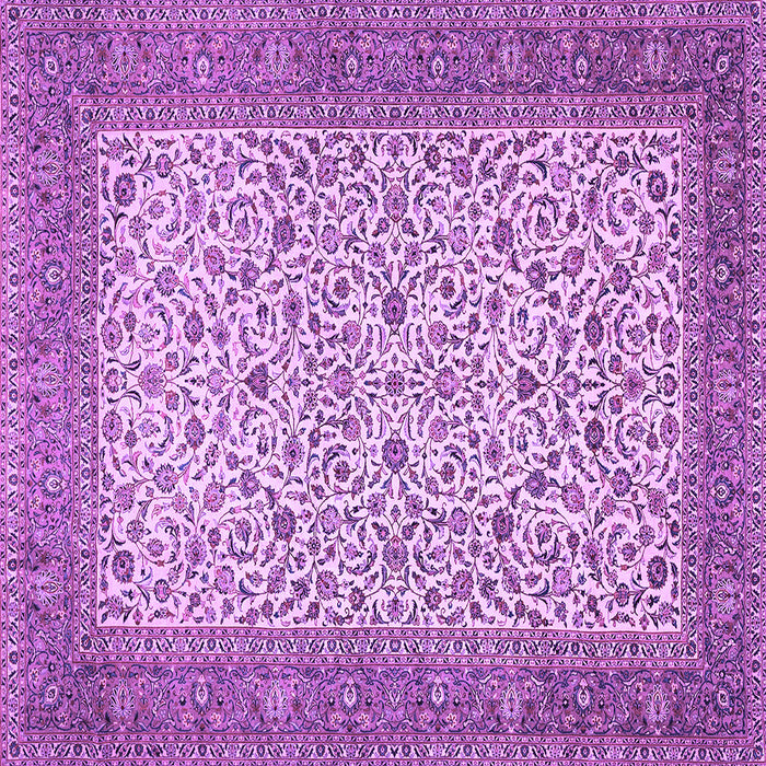 Square Persian Purple Traditional Rug, tr447pur