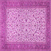 Square Persian Pink Traditional Rug, tr447pnk