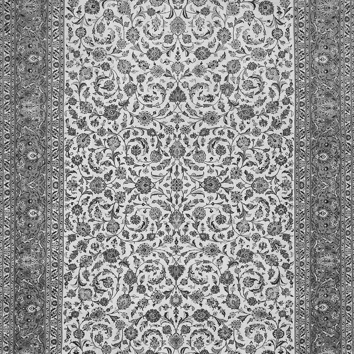 Serging Thickness of Machine Washable Persian Gray Traditional Rug, wshtr447gry