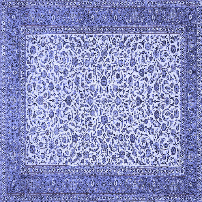 Square Persian Blue Traditional Rug, tr447blu
