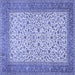 Square Persian Blue Traditional Rug, tr447blu