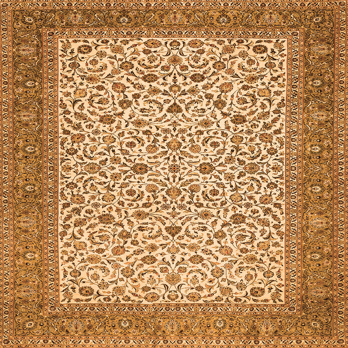 Serging Thickness of Persian Orange Traditional Rug, tr447org
