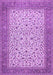 Machine Washable Persian Purple Traditional Area Rugs, wshtr447pur