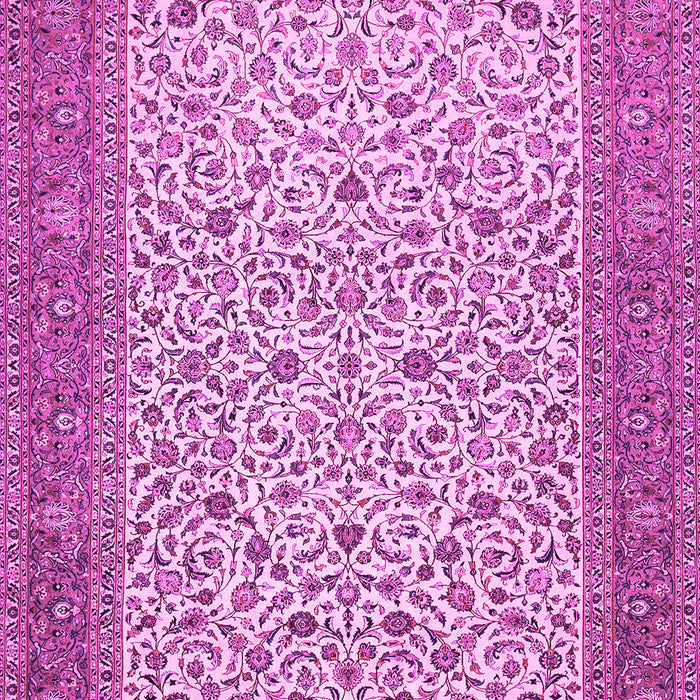 Machine Washable Persian Pink Traditional Rug, wshtr447pnk