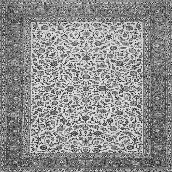 Serging Thickness of Persian Gray Traditional Rug, tr447gry