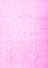 Machine Washable Persian Pink Traditional Rug, wshtr4481pnk