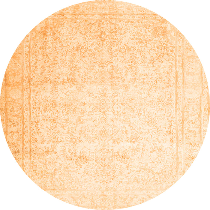 Machine Washable Persian Orange Traditional Area Rugs, wshtr4481org