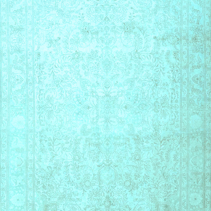 Machine Washable Persian Light Blue Traditional Rug, wshtr4481lblu