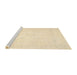 Sideview of Machine Washable Traditional Gold Rug, wshtr4482