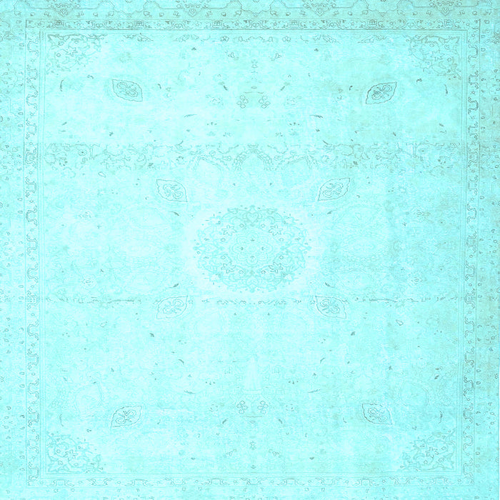 Square Persian Light Blue Traditional Rug, tr4482lblu