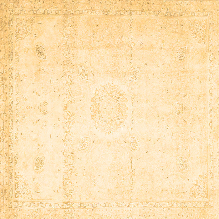 Square Machine Washable Persian Brown Traditional Rug, wshtr4482brn