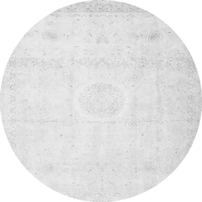 Square Persian Gray Traditional Rug, tr4482gry