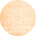Square Persian Orange Traditional Rug, tr4482org