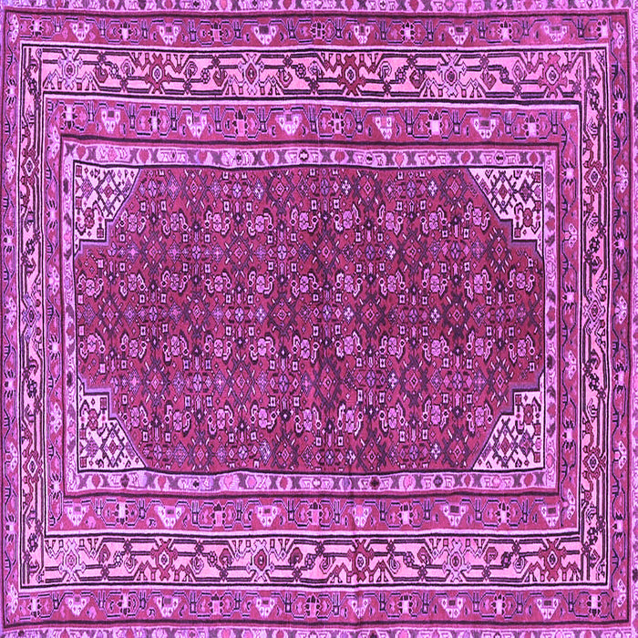 Square Persian Purple Traditional Rug, tr4483pur