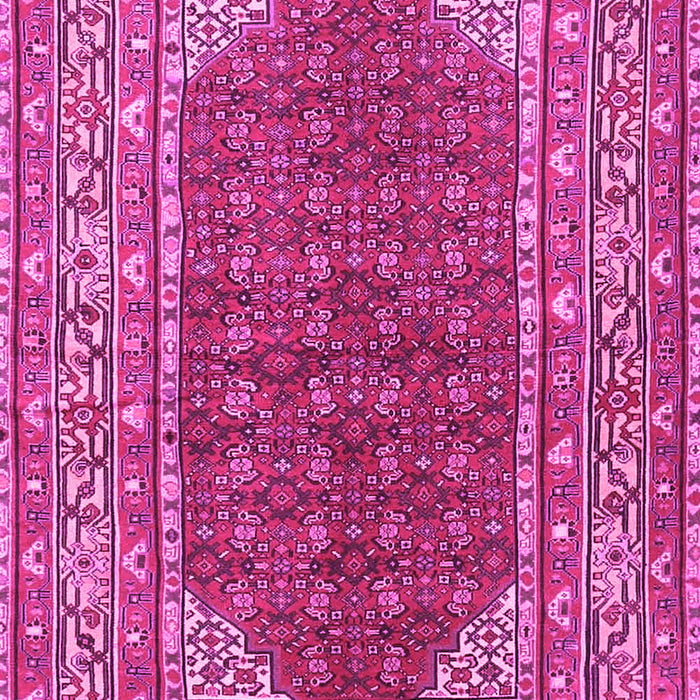Machine Washable Persian Pink Traditional Rug, wshtr4483pnk