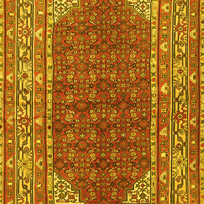 Machine Washable Persian Yellow Traditional Rug, wshtr4483yw
