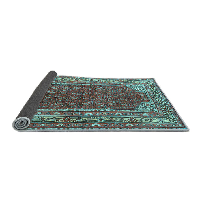 Sideview of Persian Light Blue Traditional Rug, tr4483lblu