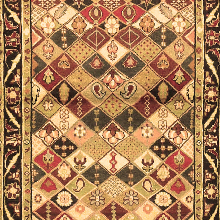 Machine Washable Persian Brown Traditional Rug, wshtr4484brn