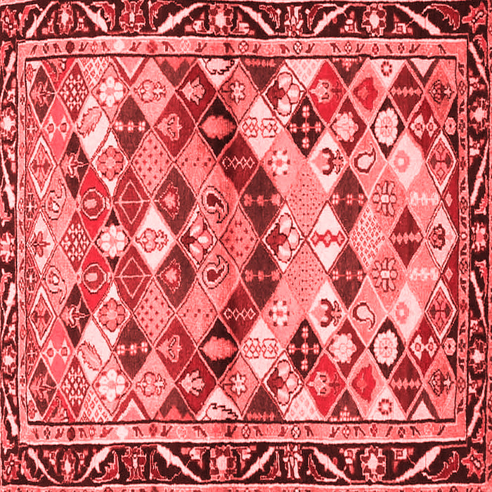 Machine Washable Persian Red Traditional Rug, wshtr4484red