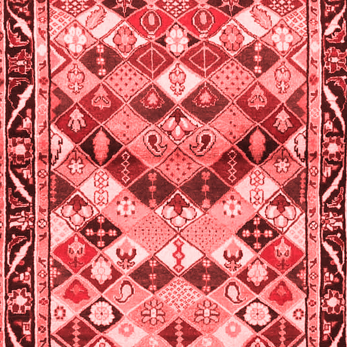 Machine Washable Persian Red Traditional Rug, wshtr4484red