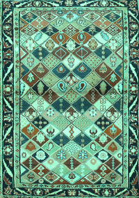 Persian Turquoise Traditional Rug, tr4484turq