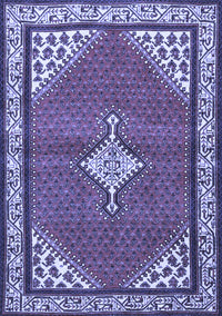 Medallion Blue Traditional Rug, tr4485blu