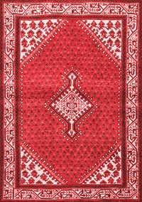 Medallion Red Traditional Rug, tr4485red