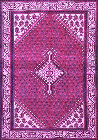 Medallion Purple Traditional Rug, tr4485pur