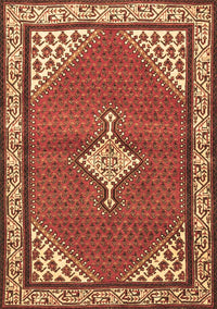 Medallion Brown Traditional Rug, tr4485brn