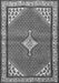 Medallion Gray Traditional Rug, tr4485gry