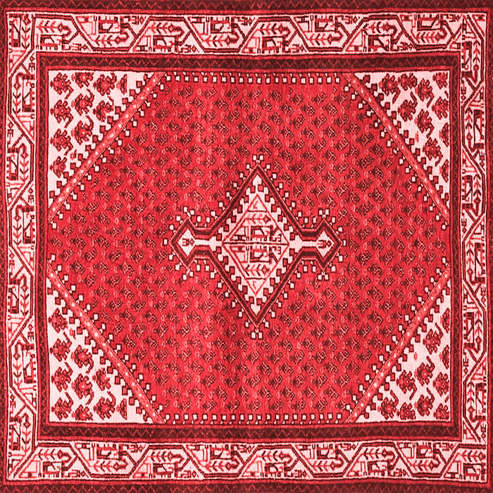 Medallion Red Traditional Rug, tr4485red