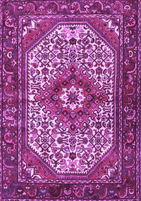 Medallion Purple Traditional Rug, tr4486pur