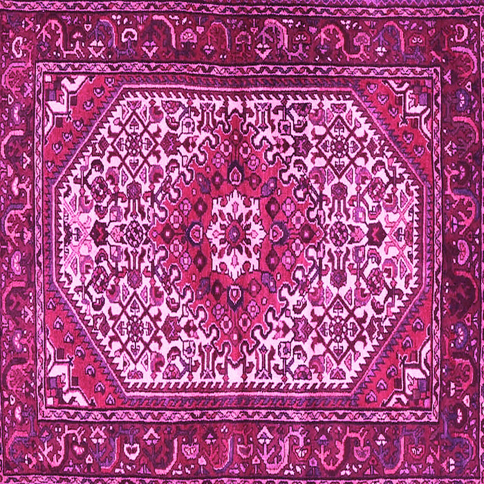 Square Medallion Pink Traditional Rug, tr4486pnk