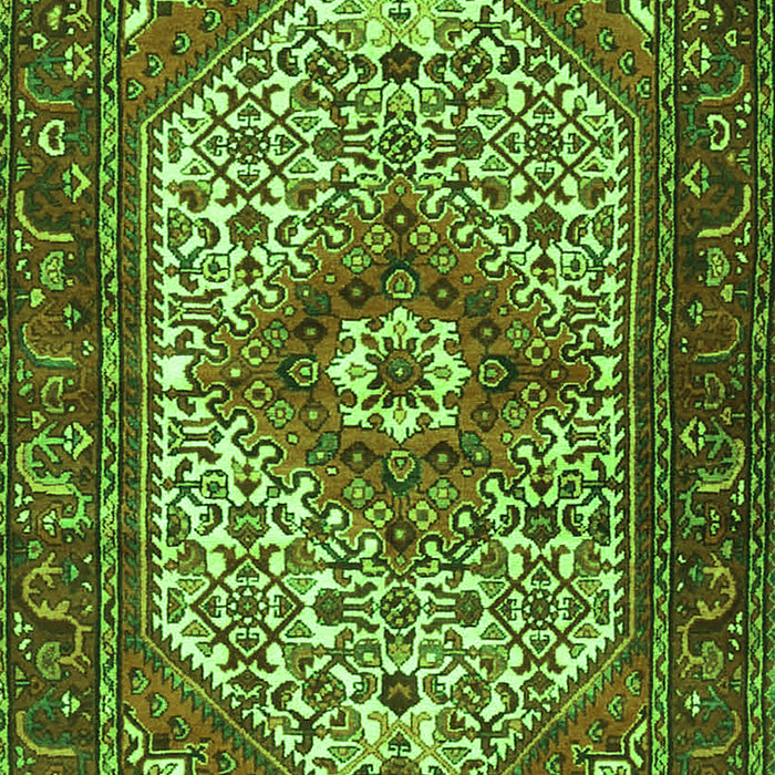 Medallion Green Traditional Rug, tr4486grn