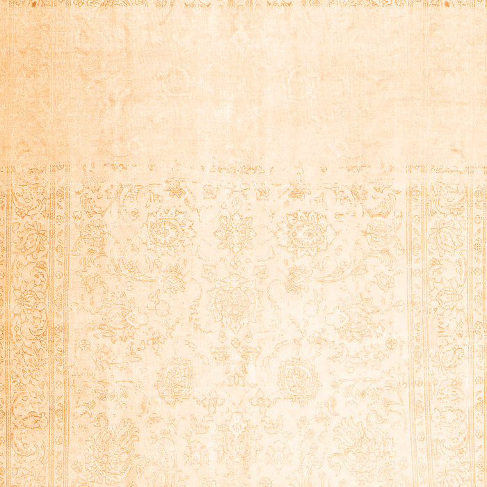 Serging Thickness of Machine Washable Persian Orange Traditional Area Rugs, wshtr4487org