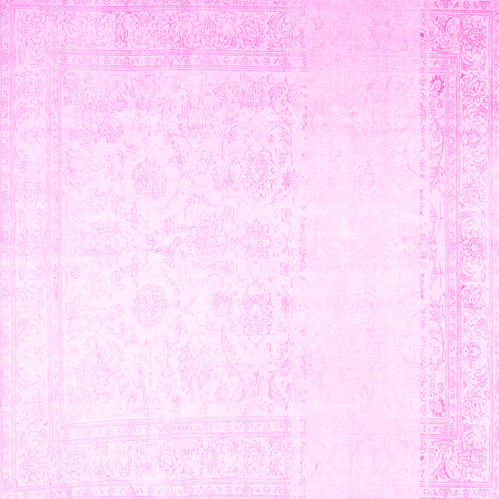 Square Persian Pink Traditional Rug, tr4487pnk